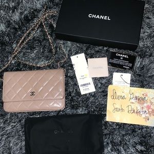 Chanel Caviar  Wallet On Chain /Cross Body